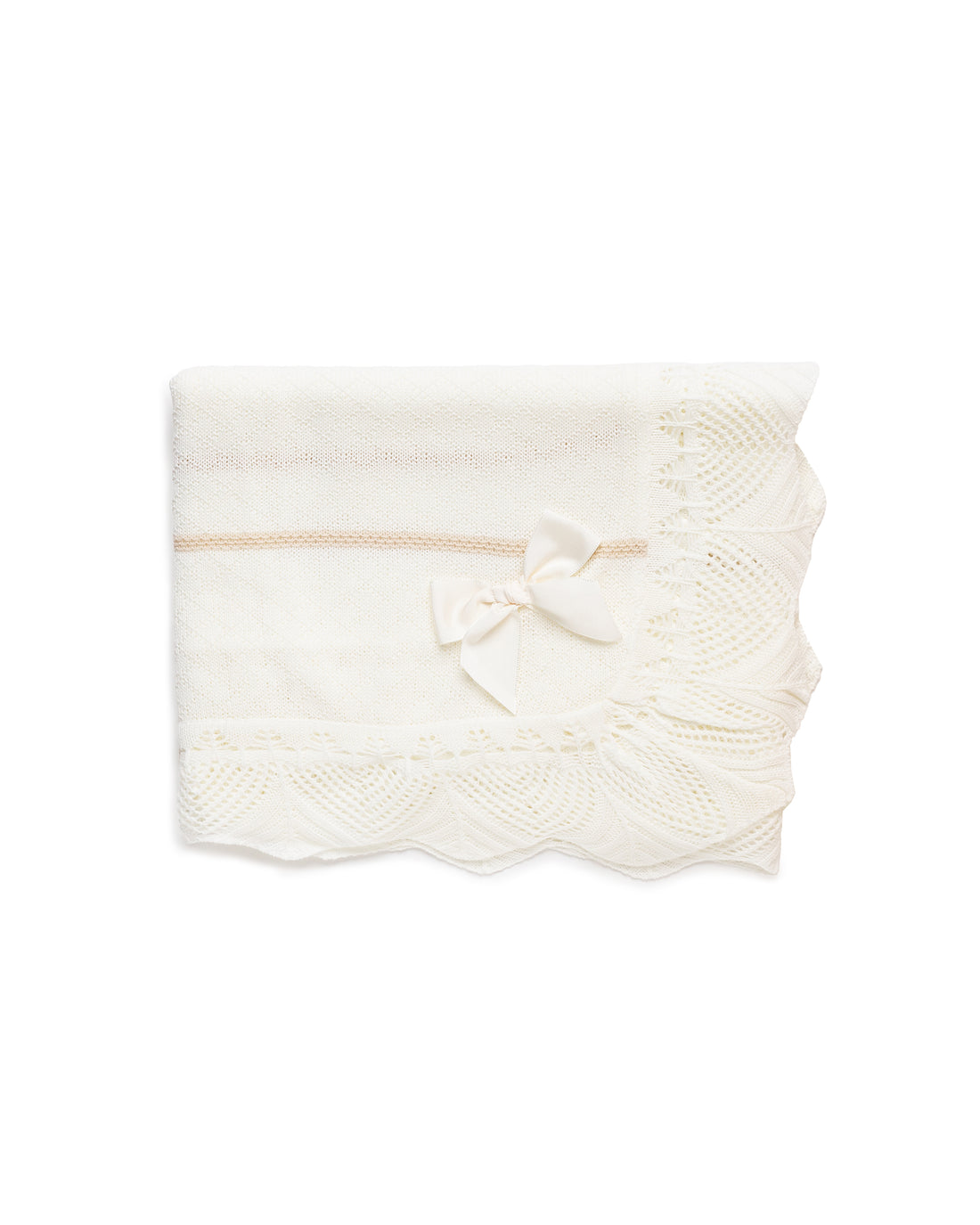 4-delige newbornset met ruitpatroon inclusief bijpassende deken