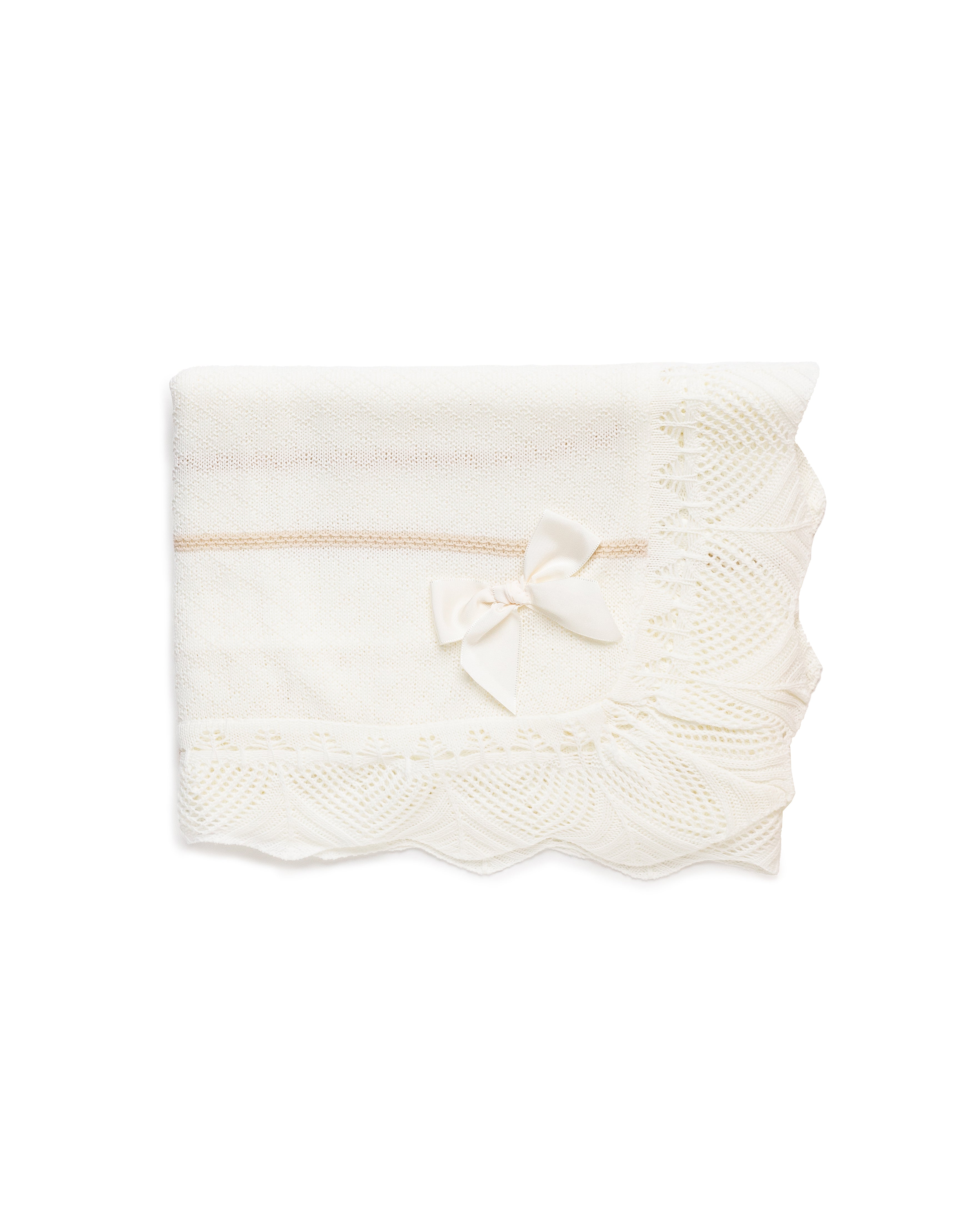 4-delige newbornset met ruitpatroon inclusief bijpassende deken