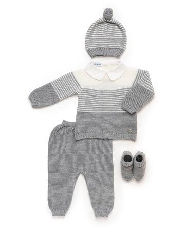 4-delige Linenset met broek en laarzen 