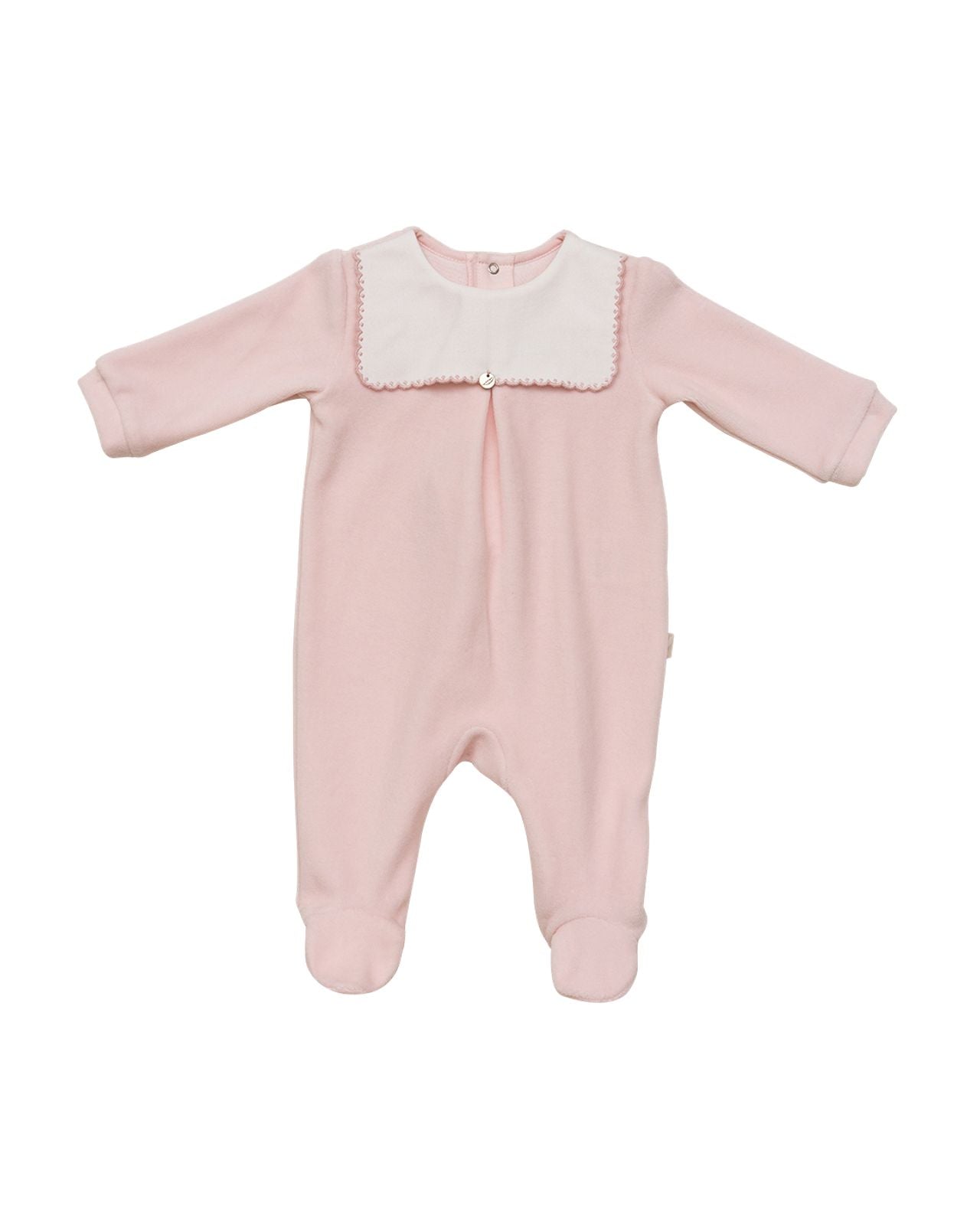 Meisjesbody met witte kraag - 100% katoen 