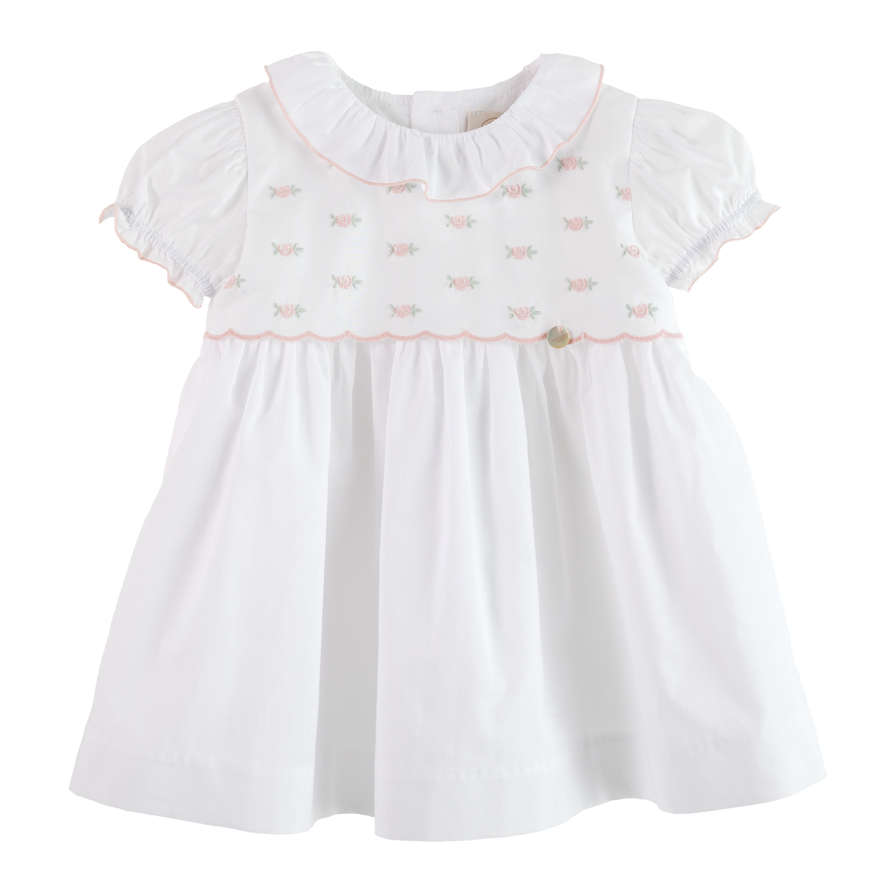 Elegante babymeisjesjurk - 100% premium katoenen breisel