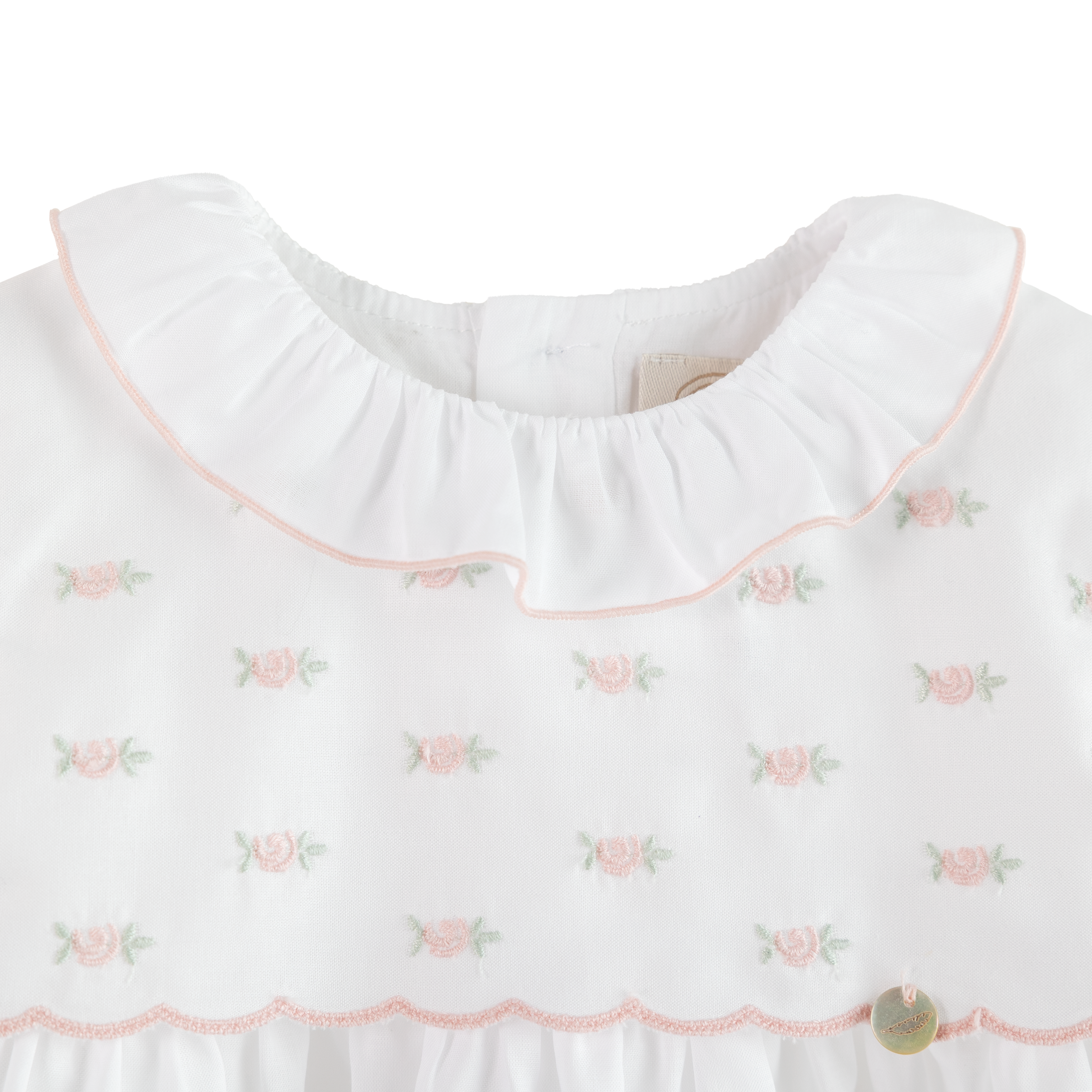 Elegante babymeisjesjurk - 100% premium katoenen breisel