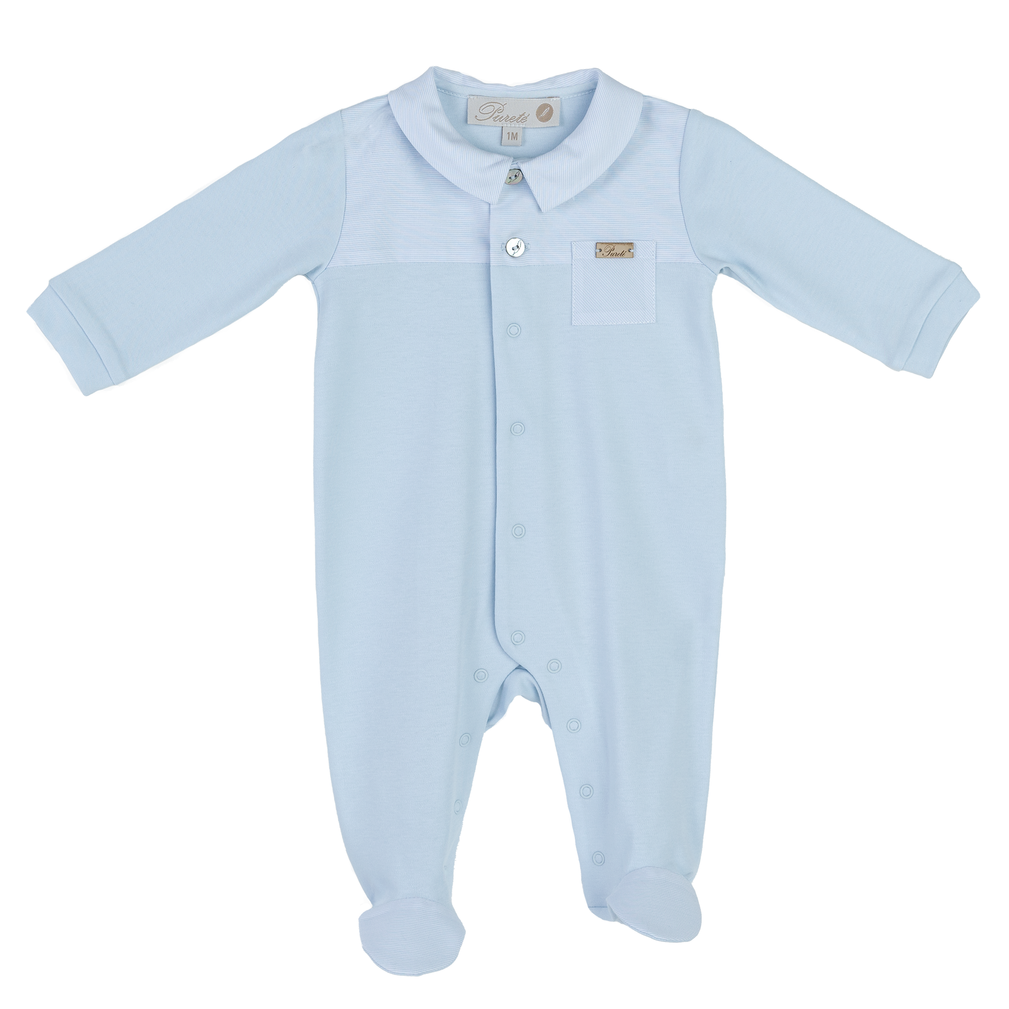 Babyjongen romper van 100% katoenbreisel