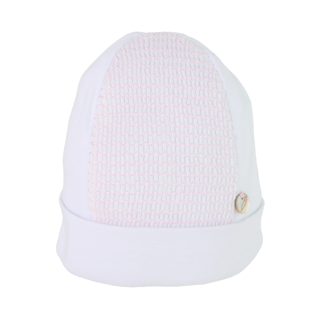 Geborduurde babymuts - 100% premium katoen, roze of blauw