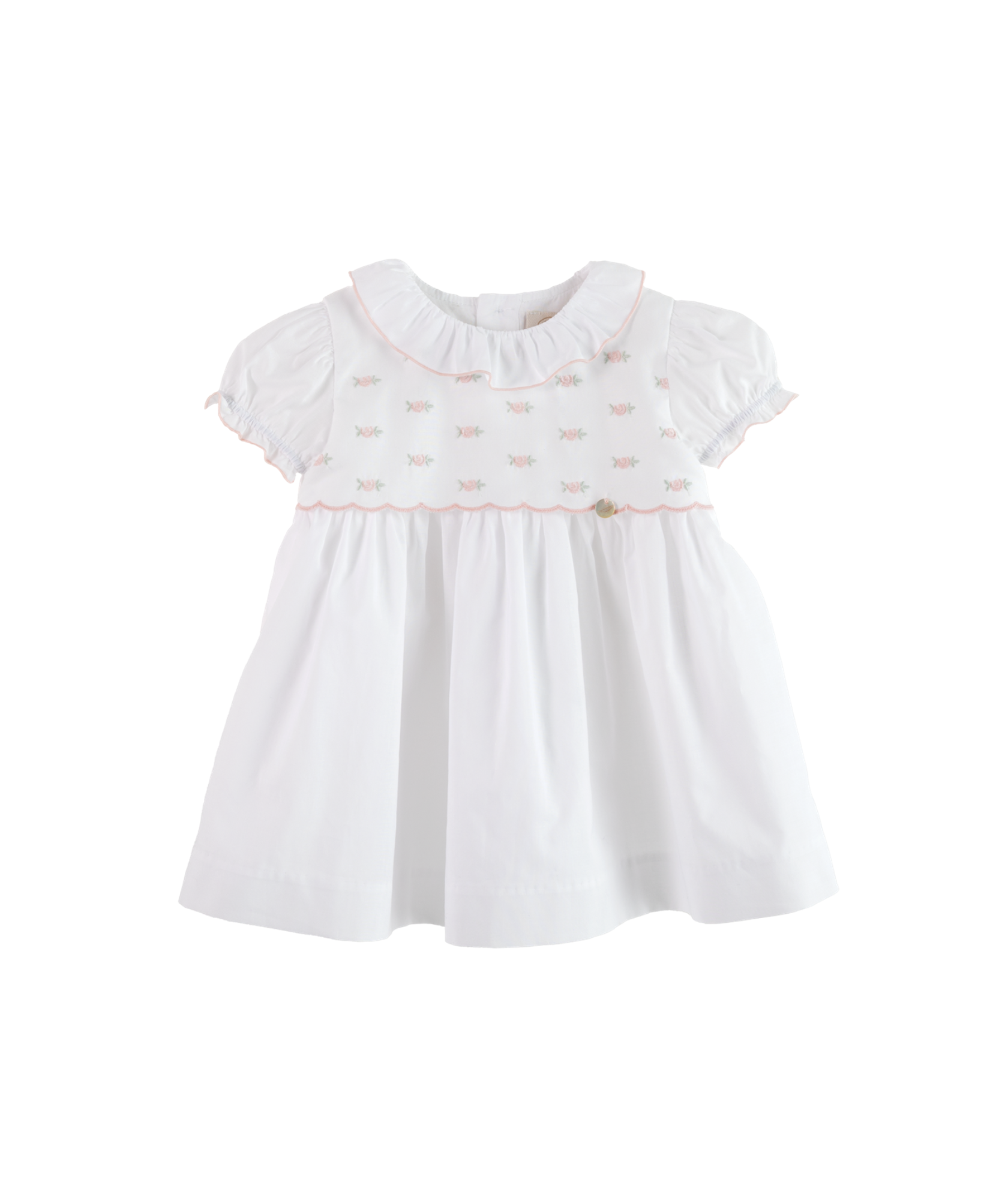 Elegante babymeisjesjurk - 100% premium katoenen breisel